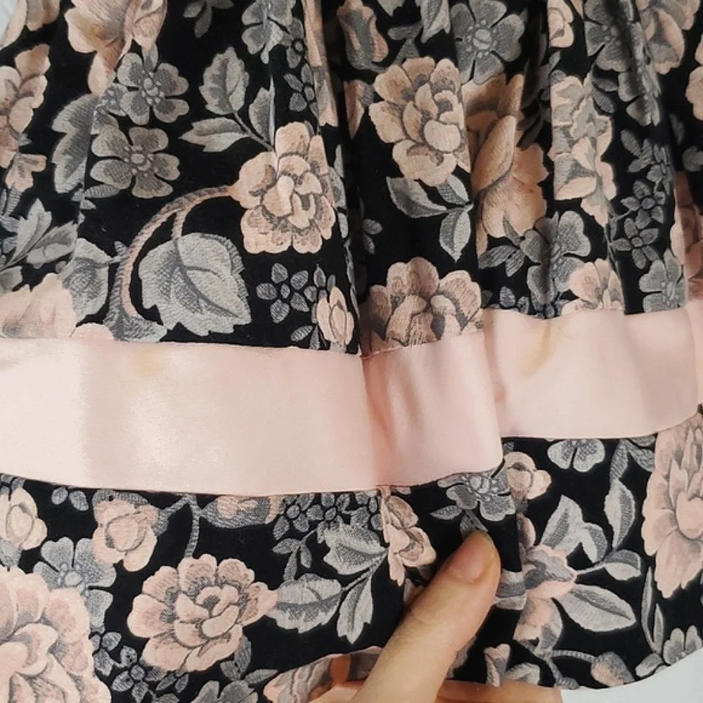 Vintage Neiman Marcus Helena Pink Floral‎ Dress